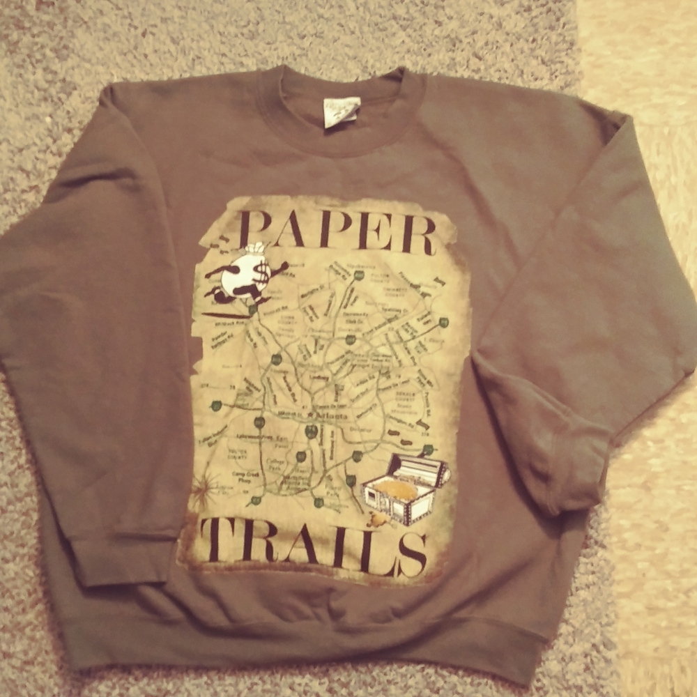 Men's PaperTrails sweatshirt Sz XL Olive